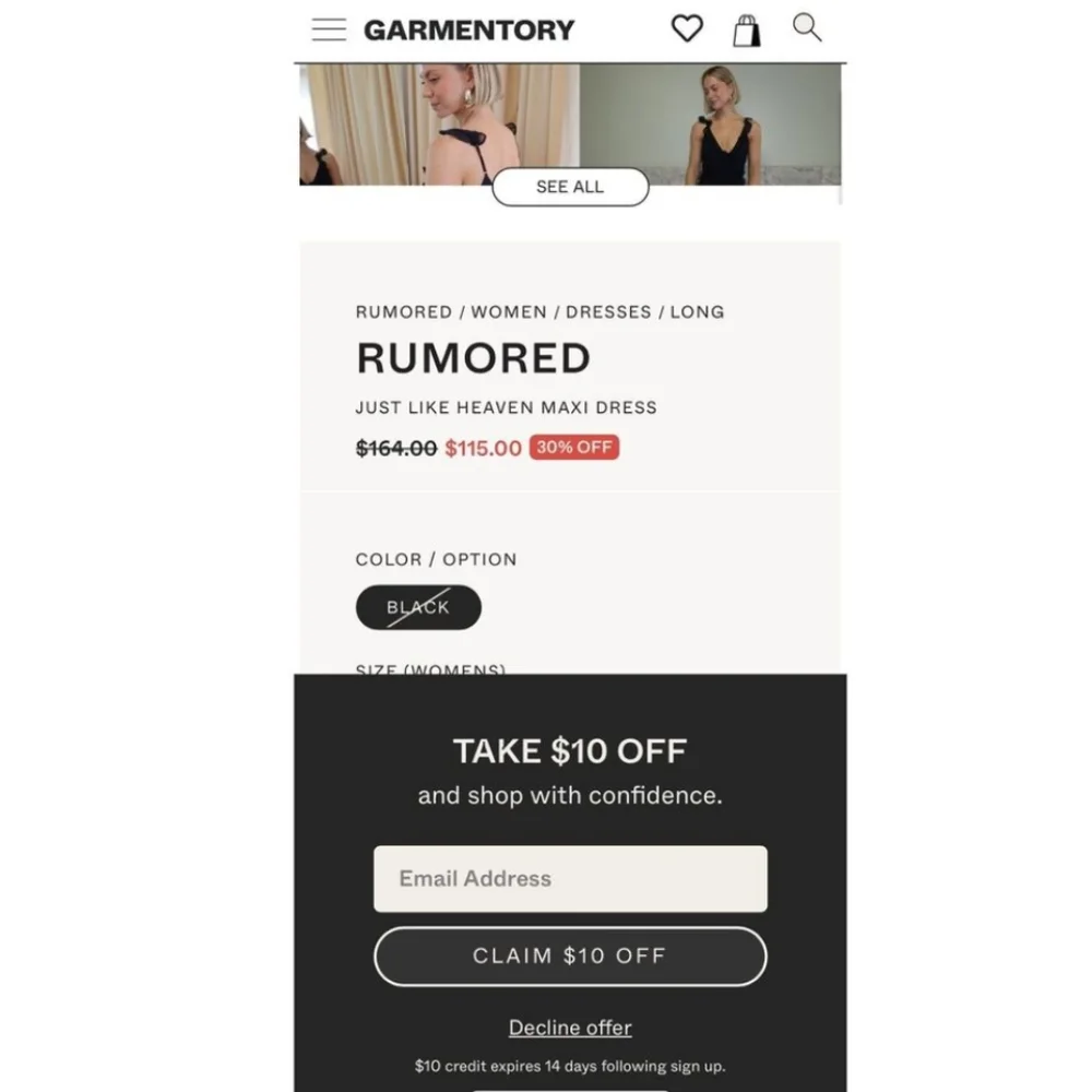 🩵 $164 Rumored Just Like Heaven Baby Blue Dress - Picture 5 of 5